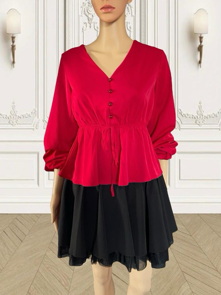 Blouse à col V "Fiona" femme