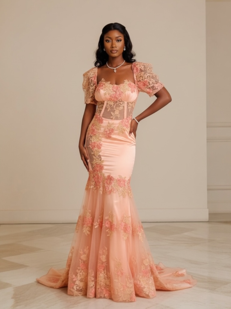 Robe "Zelie" de cérémonie / Mariage traditionnel