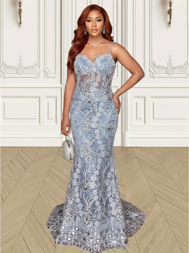 Robe '’Albanix'' de cérémonie /mariage traditionnel